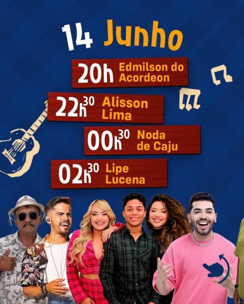 Edmilson do Acordeon, Alisson Lima, Noda de Caju e Lipe Lucena