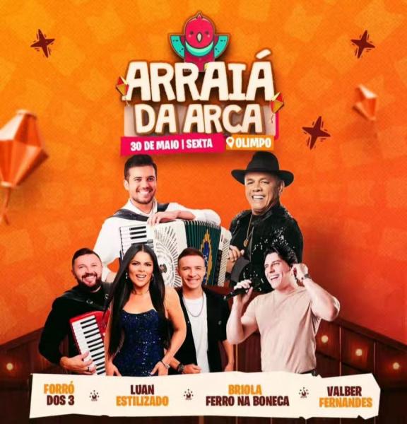 Forró dos 3, Luan Estilziado, Ferro na Boneca e Valber Fernandes - Arraiá da Arca 2025