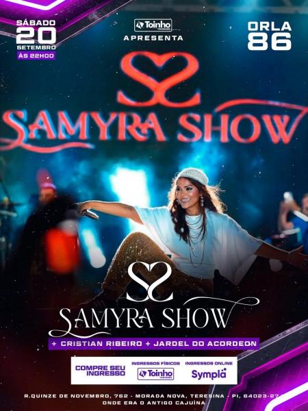 Samyra Show, Cristian Ribeiro e Jardel do Acordeon