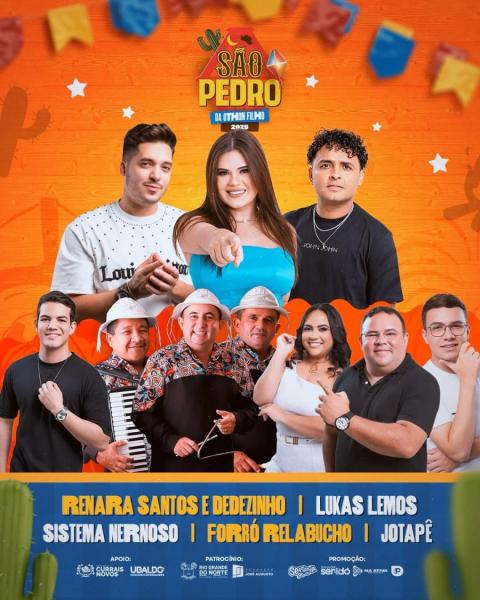Renata Santos & Dedezinho, Lukas Lemos, Sistema Nervoso, Forró Relabucho e Jotapê - São Pedro da Othon Filho