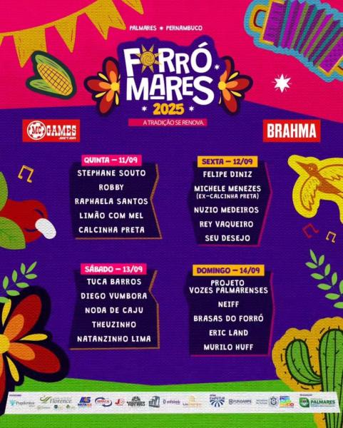 Stephane Souto, Robby, Raphaela Santos, Limão com Mel e Calcinha Preta - Forró Mares 2025