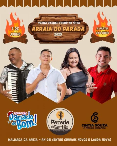 Forrozão Tá Danado de Bom e Cintia Souza - Arraiá do Parada 2025