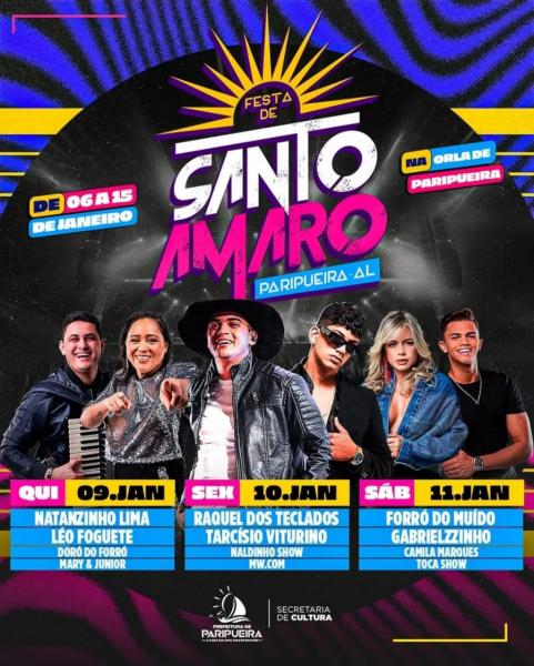 Raquel dos Teclados, Tarcísio do Acordeon, Naldinho Show e MW.com - Festa de Santo Amaro