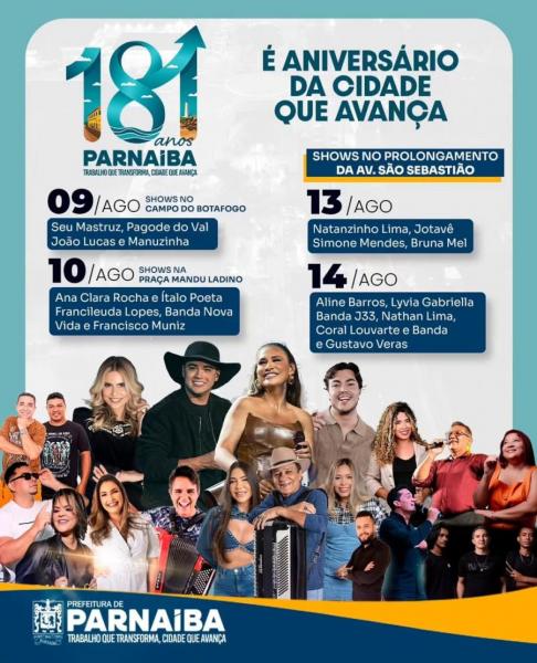 Aline Barros, Lyvia Gabriella Banda J33, Nathan Lima, Coral Louvarte e Gustavo Veras