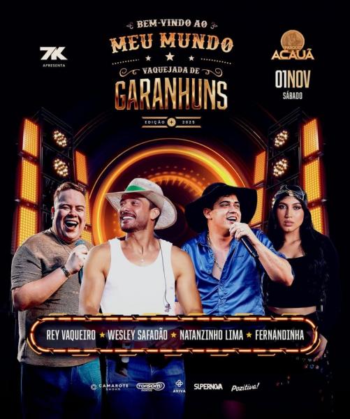 Wesley Safadão, Rey Vaqueiro, Natanzinho Lima e Fernandinha