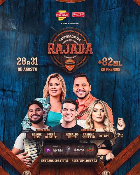 Fabinho Testado, Reinaldo Netto e Jotapê - Vaquejada da Rajada 2025
