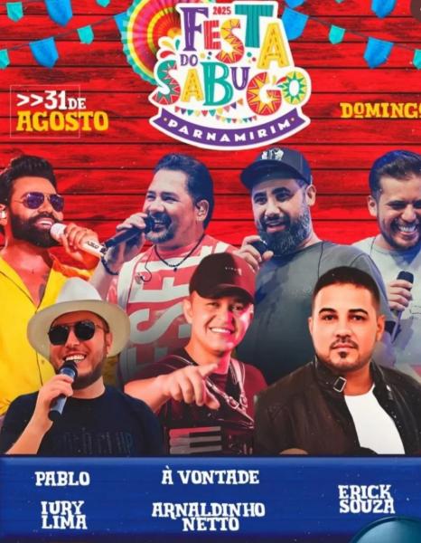 Pablo, À Vontade e Arnaldinho Netto - Festa do Sabugo 2025