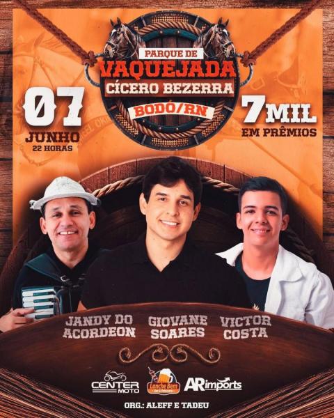 Giovane Soares, Jandy do Acordeon e Victor Costa