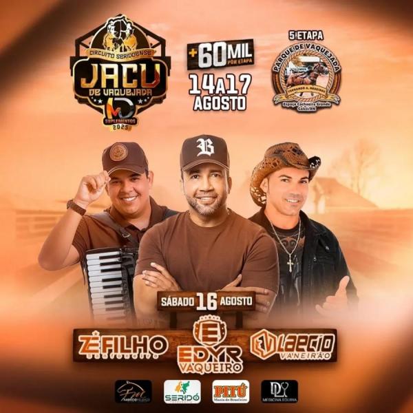 Edyr Vaqueiro, Zé Filho e Laecio Vaneirão - Circuito Jacu de Vaquejada 2025