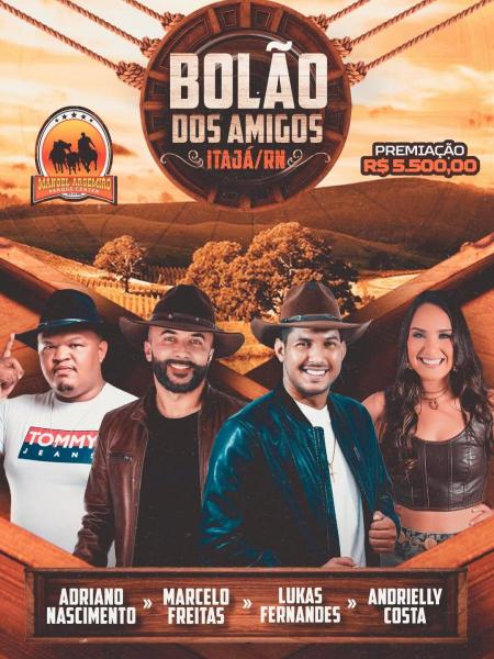 Marcelo Freitas, Lukas Fernandes, Adriano Nascimento e Andrielly Costa - Bolão dos Amigos