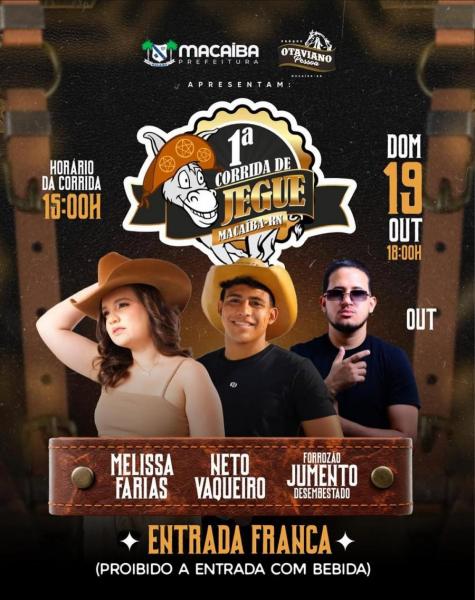 Melissa Farias, Neto Vaqueiro e Forrozão Jumento Desembestado - 1ª Corrida de Jegue 2025