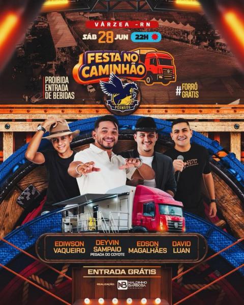 Ediwson Vaqueiro, Deyvin Sampaio, Edson Magalhães e Devid Luan - Festa no Caminhão