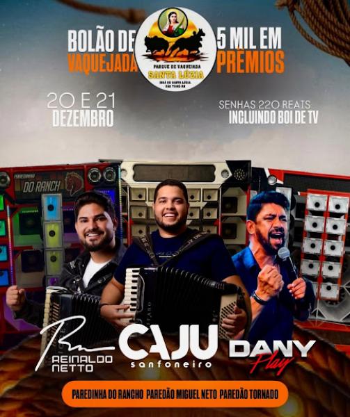 Caju Sanfoneiro, Reinaldo Netto e o Paredão Miguel Neto - Vaquejada do Ingá 2025