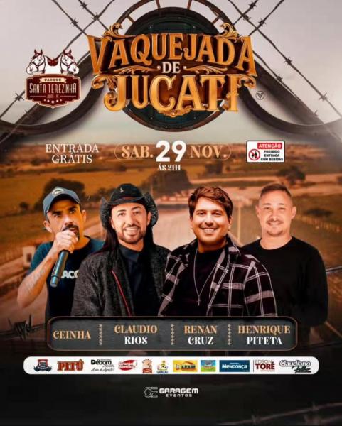 Claudio Rios, Renan Cruz, Henrique Piteta e Ceinha - Vaquejada de Jucati 2025