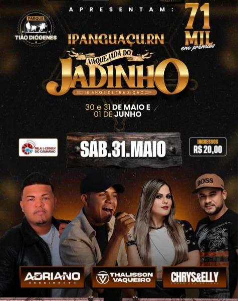 Adriano Nascimento, Thalisson Vaqueiro e Chrys & Elly - Vaquejada do Jadinho 2025