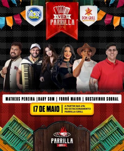 Matheus Pereira, Baby Som, Forró Maior e Gustavinho Sobral - Vila Parrilla Grill