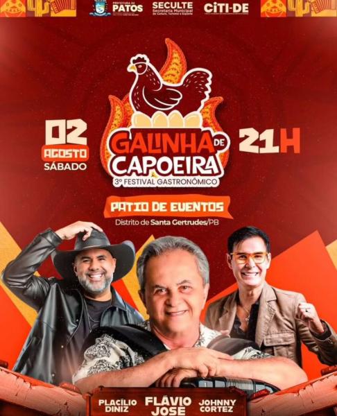 Flávio José, Placílio Diniz e Johnny Cortêz - Galinha de Capoeira 2025