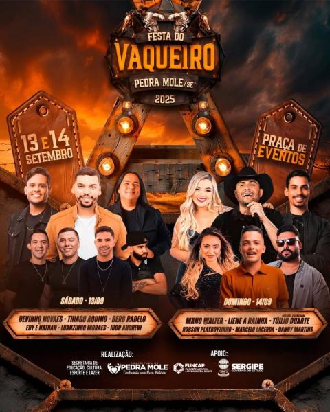 Mano Walter, Liene A Rainha, Túilio Duarte, Robson Playboyzinho, Marcelo Lacerda e Danny Martins - Festa do Vaqueiro 2025
