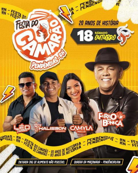 Ferro na Boneca, Camyla Mello, Thalisson Vaqueiro e Léo Tavarez - Festa do Camarão 2025