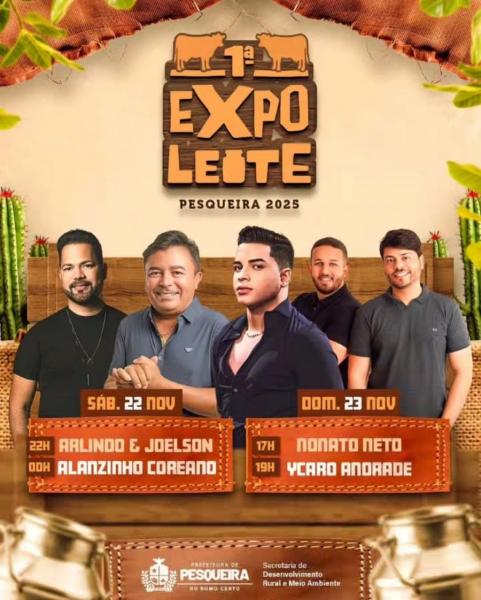 Arlindo & Joelson e Alanzinho Coreano - 1ª Expo Leite 2025