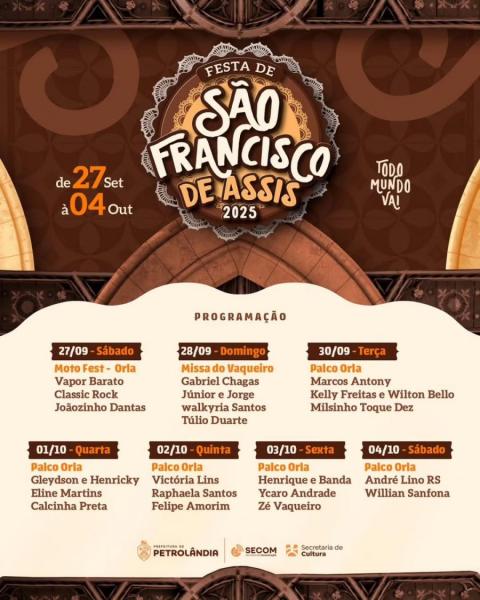 Gabriel Chagas, Júnior & Jorge, Walkyria Santos e Túlio Duarte - Missa do Vaqueiro - Festa de São Francisco de Assis 2025