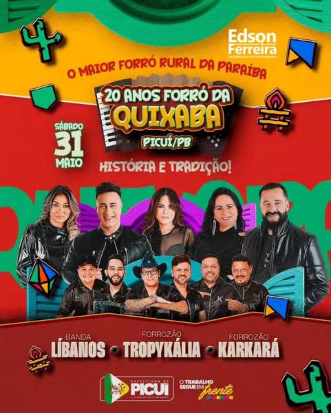 Forrozão Tropykália, Banda Líbanos e Forrozão Karkará - 20º Forró da Quixaba