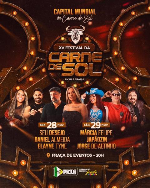 Seu Desejo, Daniel Almeida e Elayne Tyne - XV Festival da Carne de Sol 2025