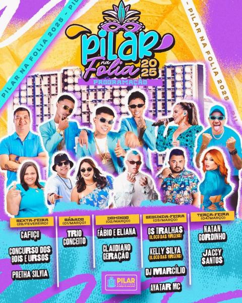 Cafuçu, Concurso dos Bois e Ursos e Pretha Silva - Pilar na Folia 2025