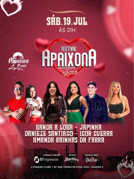 Banda A Loba, Japinha, Danieze Santiago, Igor Guerra e Amanda Rainhas da Farra - Festival Apaixona Forró