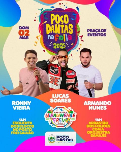 Ronny Vieira, Lucas Soares e Armando Nunes - Poço Dantas na Folia 2025