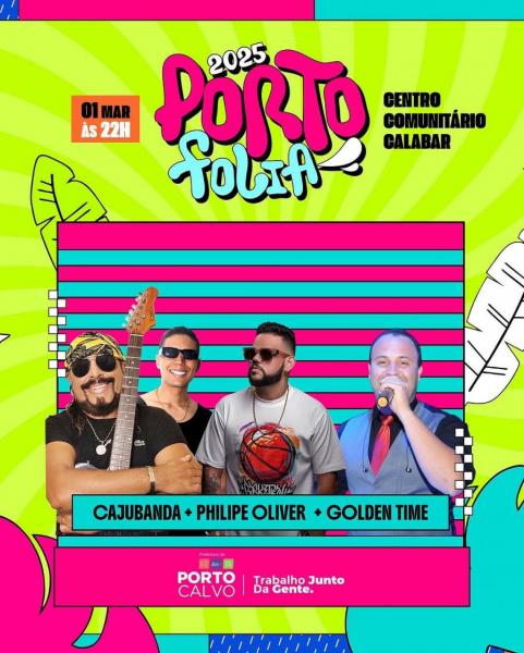 Cajubanda, Philipe Oliver e Golden Time - Porto Folia 2025