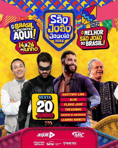 Alok, Gustavo Lima, Flávio José, Theuzinho e Leandro Barreto - São João Jequié 2025