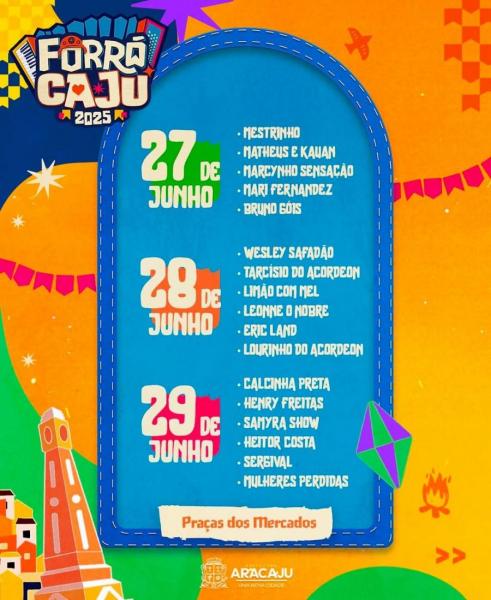 Wesley Safadão, Tarcísio do Acordeon, Limão com Mel, Leonne O Nobre, Eric Land e Lourinho do Acordeon - Forró Caju 2025