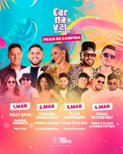 Filipe Dominado, Lucas Tô de Boa e Djailton Bossa - Carnaval de Rio Tinto 2025