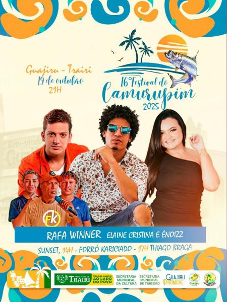 Rafa Winner e Elaine Cristina & Énoizz - 16º Festival do Camurupim 2025