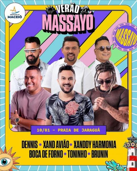 Dennis, Xand Avião, Xanddy Harmonia, Boca de Forno, Toninho e Brunin - Verão Massayó 2025