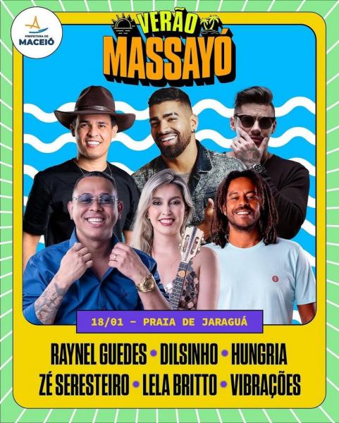 Raynel Guedes, Dilsinho, Hungria, Zé Seresteiro, Lela Britto e Vibrações - Verão Massayó 2025