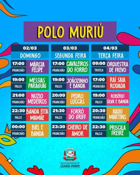 Cavaleiros do Forró, Joãozinho & Banda, Pedro Luccas, Forró do Griff e Cheiro de Amor