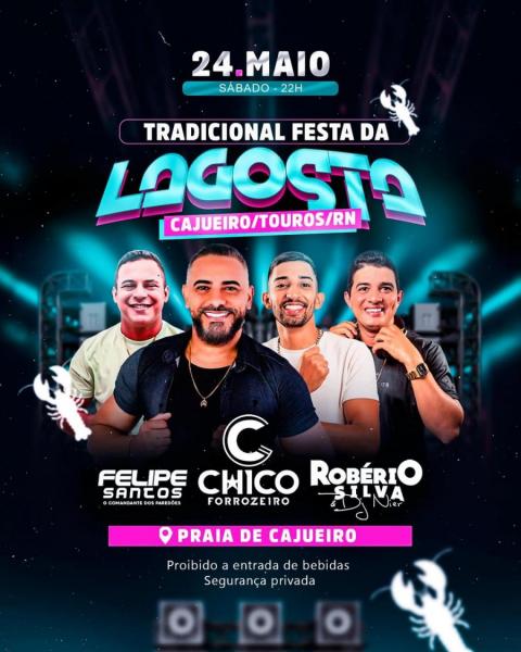 Chico Forrozeiro, Felipe Santos e Robério Silva - Festa da Lagosta 2025
