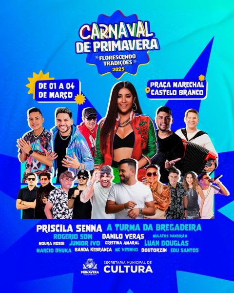 Mc Vitinho, Banda Kebrança, Danilo Veras e A Turma da Bregadeira - Carnaval de Primavera 2025