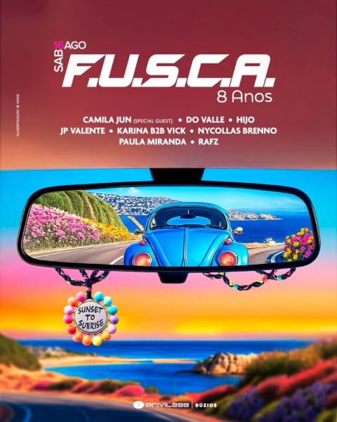 Camila Jun, Do Valle, Hijo, JP Valente, Karina B2B Vick, Nycollas Brenno, Paula Miranda e Rafz - F.U.S.C.A. 8 anos 2025