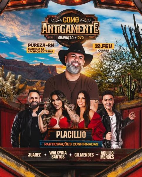 Placillio, Juarez, Walkyria Santos, Gil Mendes e Aduílio Mendes - Como Antigamente