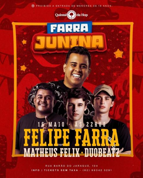 Felipe Farra, Matheus Felix e Duobeatz - Farra Junina