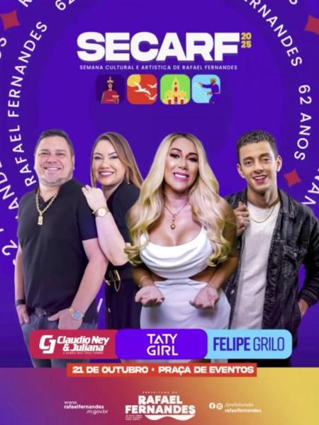 Taty Girl, Claudio Ney & Juliana e Felipe Grilo - SECARF 2025