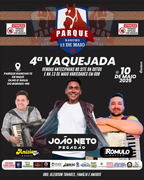 João Neto Pegadão, Anízio Jr. e Rômulo Salles