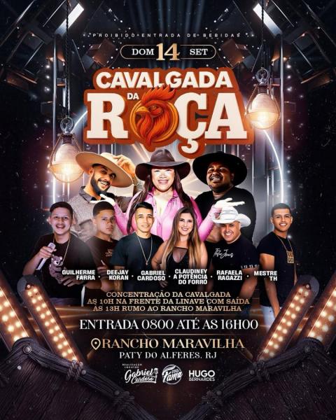 Guilherme Farra, Deejay Koran, Gabriel Cardoso, Claudiney, RAfaela Ragazzi e Metrs TH - Cavalgada da Roça