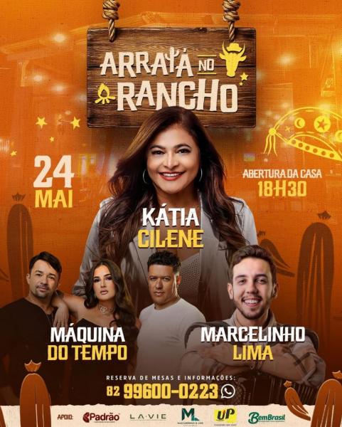 Kátia Cilene, Máquina do Tempo e Marcelinho Lima - Arraiá no Rancho 2025