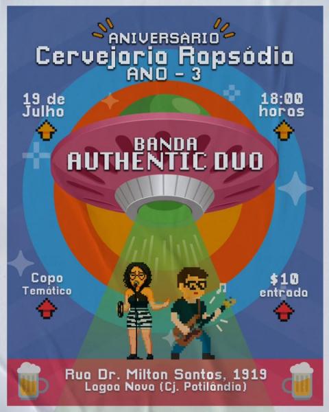 Banda Authentic Duo - Aniversário Cervejaria Rapsódia 2025