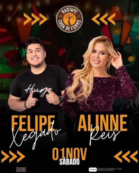 Felipe Xegado e Alinne Reis