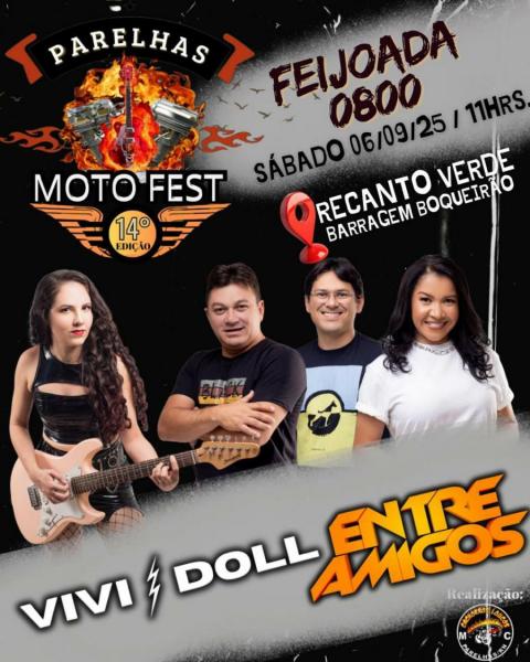 Vivi Doll e Entre Amigos - 14º Parelhas Moto Fest 2025